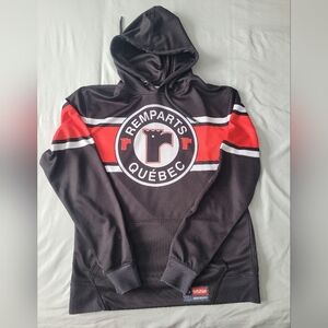 Remparts Québec QMJHL Black and Red Hoodie